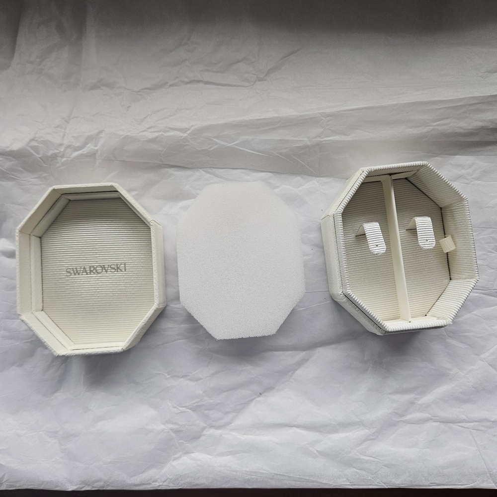 Swarovski White Octagonal Jewelry Box